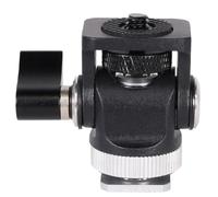 Fegtrtyoa Portable Flash Camera Accessories Hot Shoe Mount Tool Kit Mini Ball Head Adapter Adjustable Angle for Photography DSLR Equipment Style B