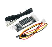 Fegtrtyoa PWM Fan Speed Controller DC12V 3A 4 Wire Digital Display Module Temperature Control Governor Power Supply