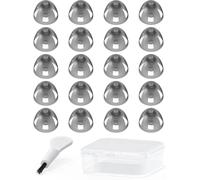 Fegtrtyoa Resound Compatible 8mm(Medium) 20pcs Pack Open Smokey Ear Tip Replacement Hearing Aid Domes