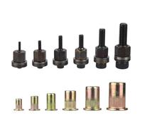 Fegtrtyoa Rivet Nut Tool Drill Adapter M3//M5/M6/M8/M10 Riveting Manual Threaded Electric Manual Cordless Riveter
