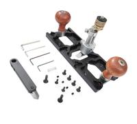 Fegtrtyoa Router Plane with Adjustable Depth Ideal for Grooves & Joinery Work Three Mounting Locations with Four Rotational Direc