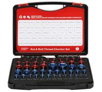 Fegtrtyoa Set- 50 Pieces for Nut and Bolt Checking, for Nut Bolt Size Finder Identifier in Tight and Hard-to-Access Areas