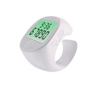 Fegtrtyoa Smart Counter LCD Digital Electronic Muslims Tasbeeh Finger Counter for Prayer Time Reminder White