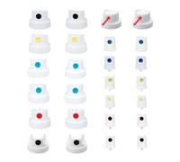 Fegtrtyoa Spraypaint Nozzle Caps Set 26 Universal Replacement Tips for DIY Projects - High-Efficiency Paint Saver & Handle Attachments