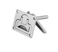 Fegtrtyoa Stainless Steel Boat Floor Hatch Latch Marine Turning Lock Lift Handle Deck Hardware Accessory