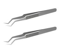 Fegtrtyoa Stainless Steel Tweezers -20 Chip Positioning Pointed High Precision Mobile Phone Parts Repair Clips False Eyelashes
