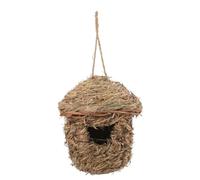 Fegtrtyoa Straw Bird Nest Bird Shelter, Parrot Breeding Cave, Natural Bird Nest House