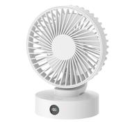 Fegtrtyoa Summer Portable Desktop Fan Compact USB Adjustable for Home Use Smart Digital Display Mini Electric Fan B