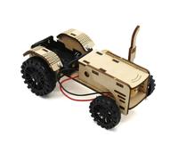 Fegtrtyoa Teaching Learning Stem Project Kit for Kids School Science Education Wooden Tractor Car 1Set