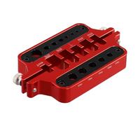 Fegtrtyoa Thermal-Protective Aluminum Welding Soldering Insulate Station Jig 3.5mm for XT90 Deans Banana Plug Connector Red