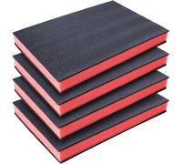 Fegtrtyoa Tool Box Organizer Cuttable Polyurethane Craft Foam Pads 16x12x1.5 Inch Shadow-Foam Insert Drawer Thick Tool Liner Kit