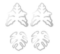 Fegtrtyoa Turtle Shell Bamboo Clamp Set, Plant Stem Plastic Support, Flower-Shaped Green Plant Leaf Holder,Turtle Shell Bamboo B