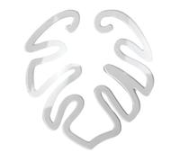 Fegtrtyoa Turtle Shell Bamboo Clamp Set, Plant Stem Plastic Support,Flower-Shaped Green Plant Leaf Holder, Turtle Shell Bamboo A