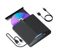 Fegtrtyoa USB 3.0 Type-C External DVD RW CD Drive Burner Reader Player External Optical Drive for PC Laptop Desktop Computer