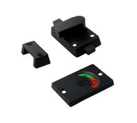 Fegtrtyoa Vacant/Occupied Sign Included Zinc Alloy Bathroom Privacy Lock with Indicator for WC Restroom Toilets Partition