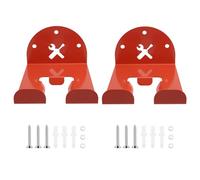 Fegtrtyoa Wall Mount Trimmer Rack 2 Pcs Upgraded Heavy Duty Wall Bracket for Weed Eater Hanger for Garage Garden Tools