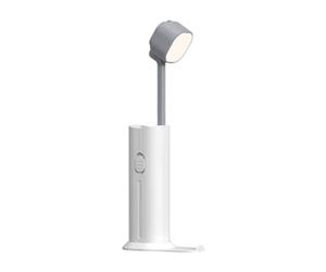 Fegtrtyoa White Mini Power Bank with Portable Led Learning and Reading Small Table Lamp Suitable for Families 3000 MAh