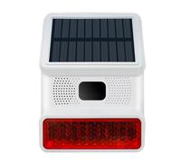 Fegtrtyoa Wireless Solar Strobe Alarm Light Sound Flash Outdoor Alarm Siren for 433MHz WiFi GSM Alarm System for Home,Farm