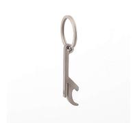 FEGVE Titanium Bottle Opener Keychain Beer Can Bottle Opener with 32mm Keyring Compact Lightweight Practical EDC Tool