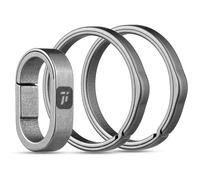 FEGVE Titanium Key Chain Rings, Small Quick Release Key Ring Connector with Side-Pushing Designed (2-Pack) Keyrings