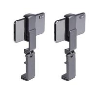 FEHFGD 2 Pcs Airplane Phone Holders, Adjustable Universal Mobile Phone Holder Foldable, Plane Phone Holder, for Plane Travel, Watching Tv Series at Home, Travel Essential(Black)