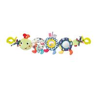 Fehn 00055344 055344 Caterpillar, Mobile Motor Skills Chain for Home and on The go, for Hanging on pram, seat, Cradle, Play Arch, for Babies and Toddlers from 0+ Months, Multicoloured