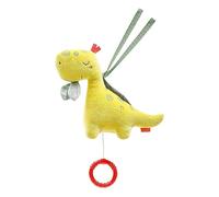 Fehn 051018 Mini Dino Music Box - Cuddly Toy & Sleep Aid - Mozart's Lullaby - Soothes in Any Situation - Ideal Companion for Home & Travel - For Babies & Toddlers