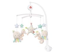 Fehn 054118 Sea Children Music Mobile - Mobile with the soft melody "Schlaf Kindlein Schlaf" (Sleep little one sleep) and cute figures - For babies from 0-5 months - Size: Diameter 40 cm
