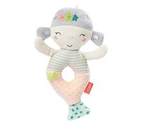 Fehn 054231 Mermaid Gripper Ring - Baby Toy With Rattle for Babies and Toddlers from Newborns Upwards - Size: 17 cm