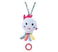 Fehn 055078 Octopus Colour Friends Music Box - Soft Toy & Sleep Aid: Wind Up Music Box with Melody "Weißt du wieviel Sternlein stehen" Soothes in Any Situation - from 0+ Months, Multi-Coloured