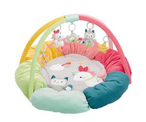 Fehn 057195 Aiko & Yuki 3-D Activity Nest - Particularly Softly Padded for the Best Comfort - Fun for Babies and toddlers from Newborns Upwards - Diameter : 85 cm