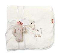 Fehn 058253 Peru Cuddly Blanket for Babies and Toddlers from 0+ Months - for Cuddling, as a Crawling Mat, Comfort Blanket or Blanket for Home and On the Go