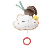 Fehn 060133 Cloud Music Box - Wind-up Music Box with Removable Mechanism - Melody "Schlaf Kindlein schlaf" (Sleep, little one, sleep) - For Babies and Toddlers from Newborns Upwards - Size: 14 cm