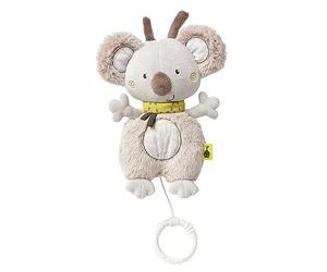 Fehn 064018 Koala Music Box/Cuddly Toy with Integrated Play Mechanism with the Melody Mozart's Lullaby for Hanging on Prams, Baby Seats or Beds - for Babies and Toddlers from Newborns Upwards