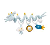 Fehn 065145 Dragon Activity Spiral - Fabric spiral for Gripping and Feeling, Adjustable to Fit for Bed, Pram, Playpen - For Babies and Toddlers from Newborns Upwards - Dimensions: 30 cm long