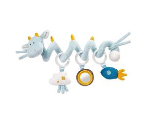 Fehn 065145 Dragon Activity Spiral - Fabric spiral for Gripping and Feeling, Adjustable to Fit for Bed, Pram, Playpen - For Babies and Toddlers from Newborns Upwards - Dimensions: 30 cm long