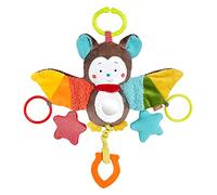 Fehn 067712 Activity toy Bat - Motor Skills Toys for Hanging Up with Mirrors and Rings for Biting, Grasping and Making Noises - for Babies and Toddlers from Newborns Upwards