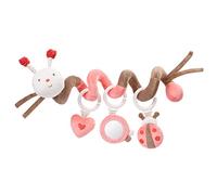 Fehn 068313 Bee Activity Spiral - Fabric Spiral for Gripping and Feeling - for Babies and Toddlers from Newborns Upwards - Dimensions : 30 cm