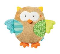 Fehn 071474 Owl Cherry Stone Pillow - Hot and Cold Pillow in Cute Owl Design - For Babies and Toddlers from Newborns Upwards - Measures: 20 cm