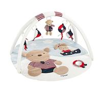 Fehn 078220 Teddy 3-D Activity Mat / Play Arch with 5 Removable Toys for Babies to Play with and Have Fun, from Newborns Upwards - Dimensions : Diameter 85 cm