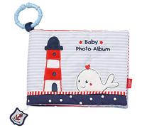 Fehn 078688 Ocean Club Photo Album - Discover, Explore, Feel: Playfully memorise faces and learn names with the fabric photo album, for babies and toddlers from newborns upwards