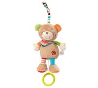 Fehn 091014 Teddy Mini Music Box - Cuddly Toy with Integrated Play Mechanism - Melody "Weißt Du Wieviel Sternlein Stehen" (Do You Know How Many Little Stars there are) for Hanging up, for Babies and Toddlers from Newborns Onwards