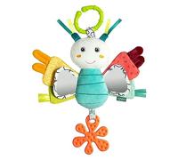 Fehn Activity Butterfly - Motor Skills Toy for Prams, Cot & Baby Seat - for Biting, Gripping, Making Sounds - for Babies & Children from 3+ Months