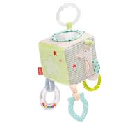 Fehn 054446 Sea Children Activity Cube - Hanging Toy For Babies and Toddlers From Newborns Upwards - Promotes the Sense of Touch and Fine Motor Skills - Dimensions: 10 x 10 cm