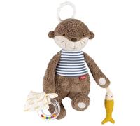 Fehn Activity Otter Activity Toy Motoria Hanging Activity Toy for Babies with Grasping and Noise-Making Charms for Babies and Toddlers from 0+ Months
