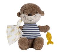 Fehn Bean Bag Otter - Playmate, Protection & Cuddle Friend: Plush - Fall Asleep Aid to Grab, Feel and Cuddle - Soft Toy for Babies and Toddlers from 0 Months