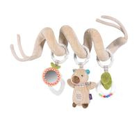 Fehn Capybara Clara Activity Spiral - Baby Motor Toy | Touch, grab and play at home or on the go, for babies from birth