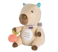 Fehn Capybara Clara Night Light - Snooze Light and Sleep Aid - Cuddly Toy for Newborns with Glow in the Dark Embroidery and Night Light Module - for Babies and Toddlers from 0+ Months