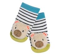 Fehn Capybara Rattle Socks - Activity Baby Socks for Gripping, Rattling, Kicking and Making Sounds - Baby Socks with Rattle Function - Educational Toy for Babies from 0-12 Months