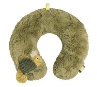 Fehn Chameleon Travel Neck Pillow with Animal Applied Ergonomic Shape to Support, Relieve and Offer Safe Support in Car, Seat or Pram